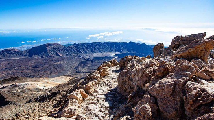 Wanderweg Teleforo Bravo zum Gipfelkrater des Teide Wanderweg Teleforo Bravo zum Gipfelkrater des Teide