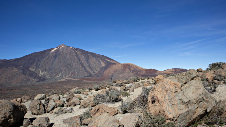 Ausblick von der Passhöhe des Guajara auf den Teide Ausblick von der Passhöhe des Guajara